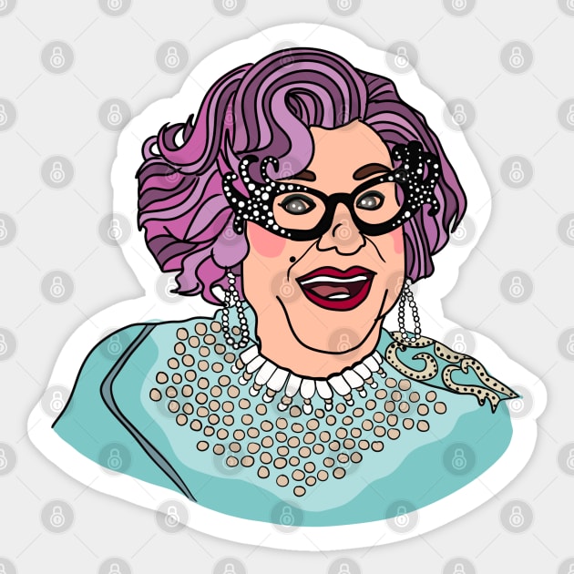 Dame Edna Sticker by J Best Selling⭐️⭐️⭐️⭐️⭐️